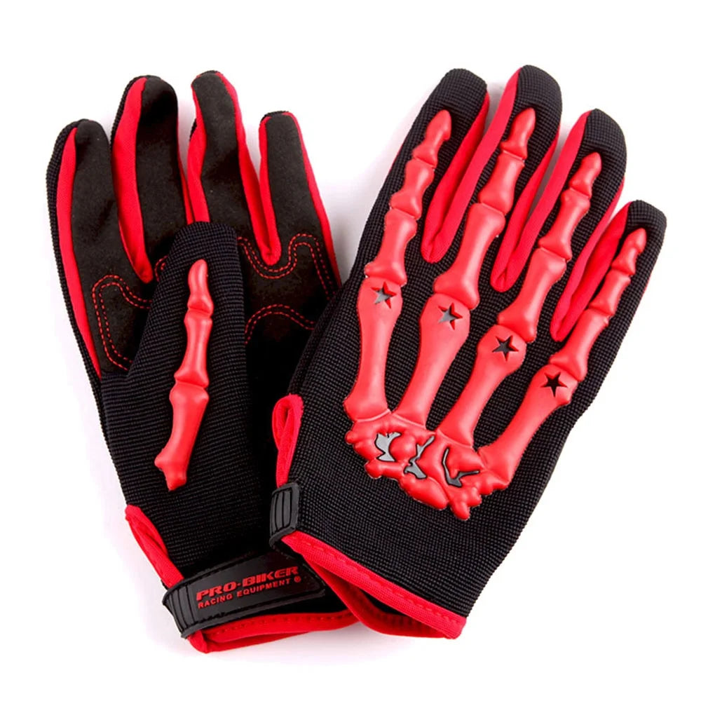 Motocross Helmet Spider Red with Goggles and Gloves M50429
