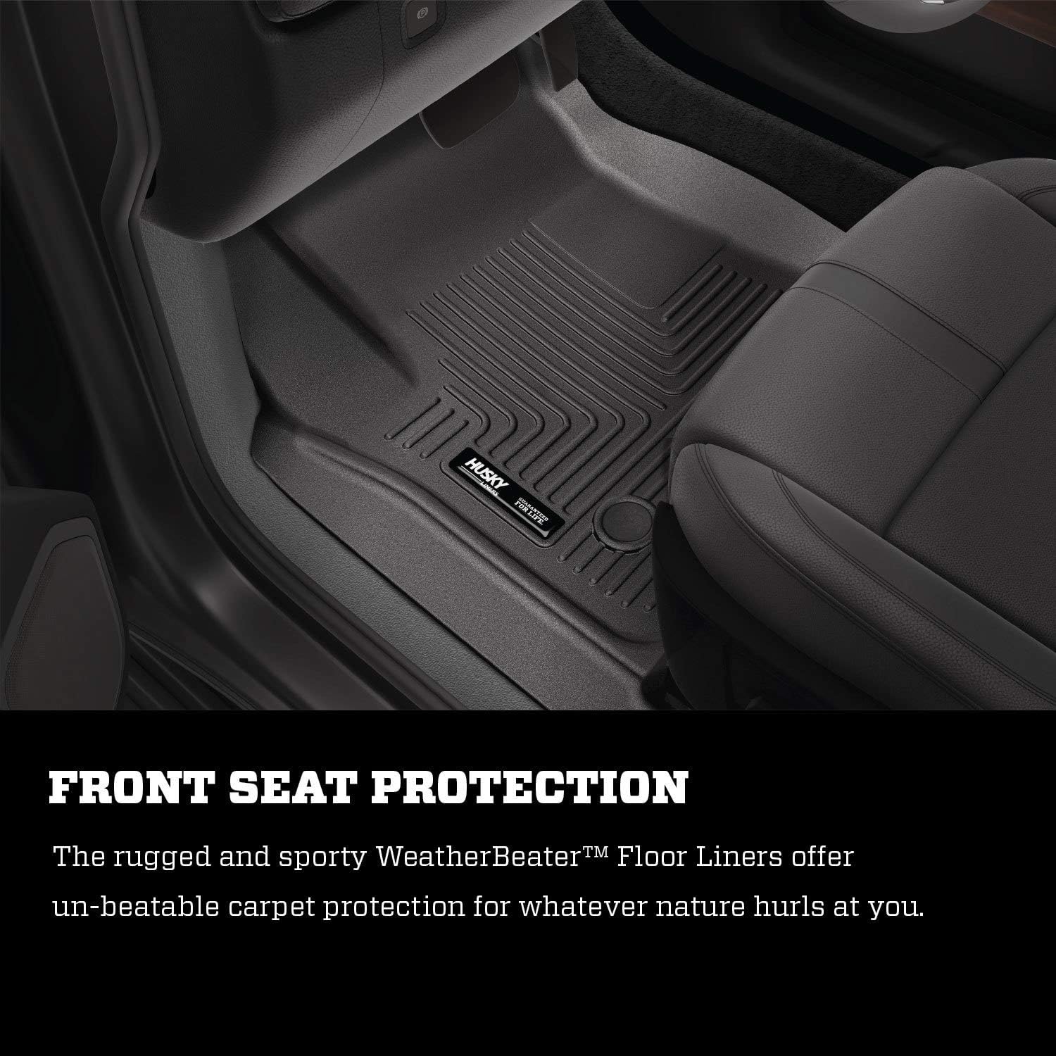 Black Front Floor Liners 2 Pcs X857463