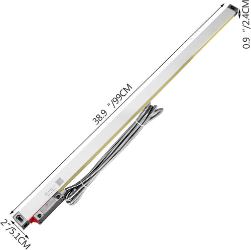 1 Axis Lathe Linear Scale 850mm with Accuracy 0.0002 Optical Length Precision Linear Scale Aluminum Body R1231