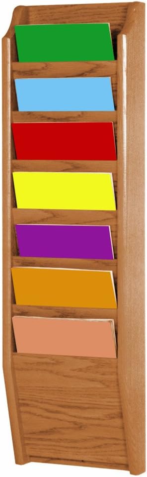 Light Oak Wooden Magazine Rack X956