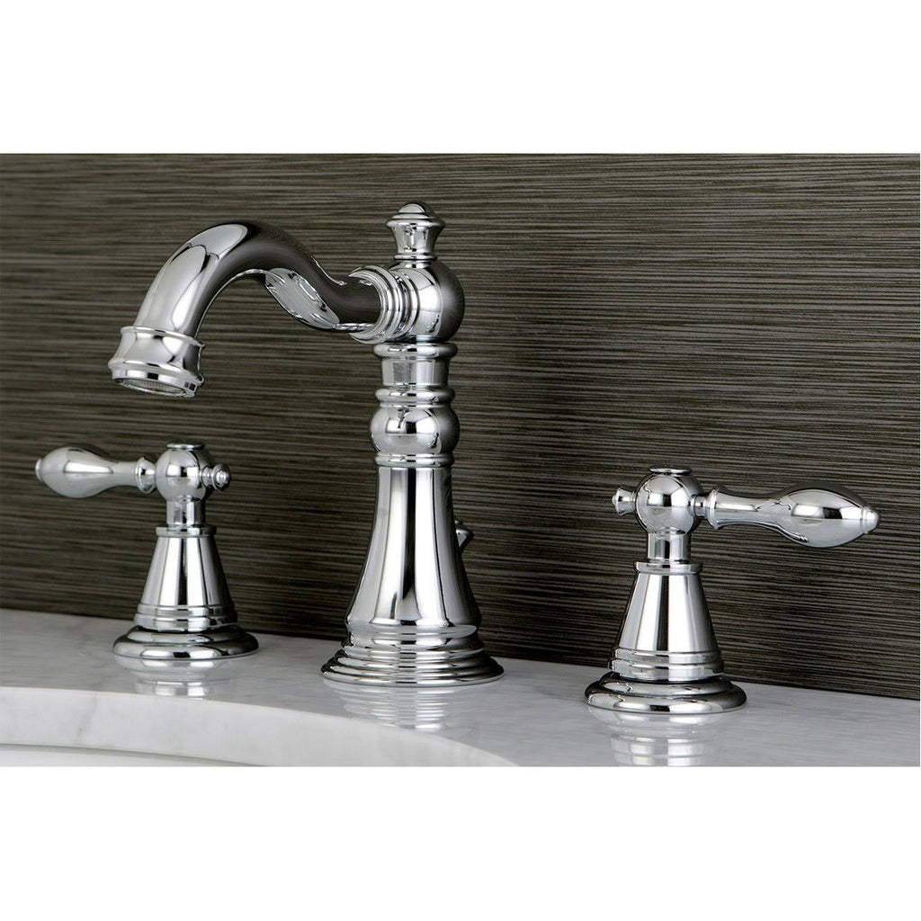 Polished Chrome Widespread Bathroom Faucet N78341