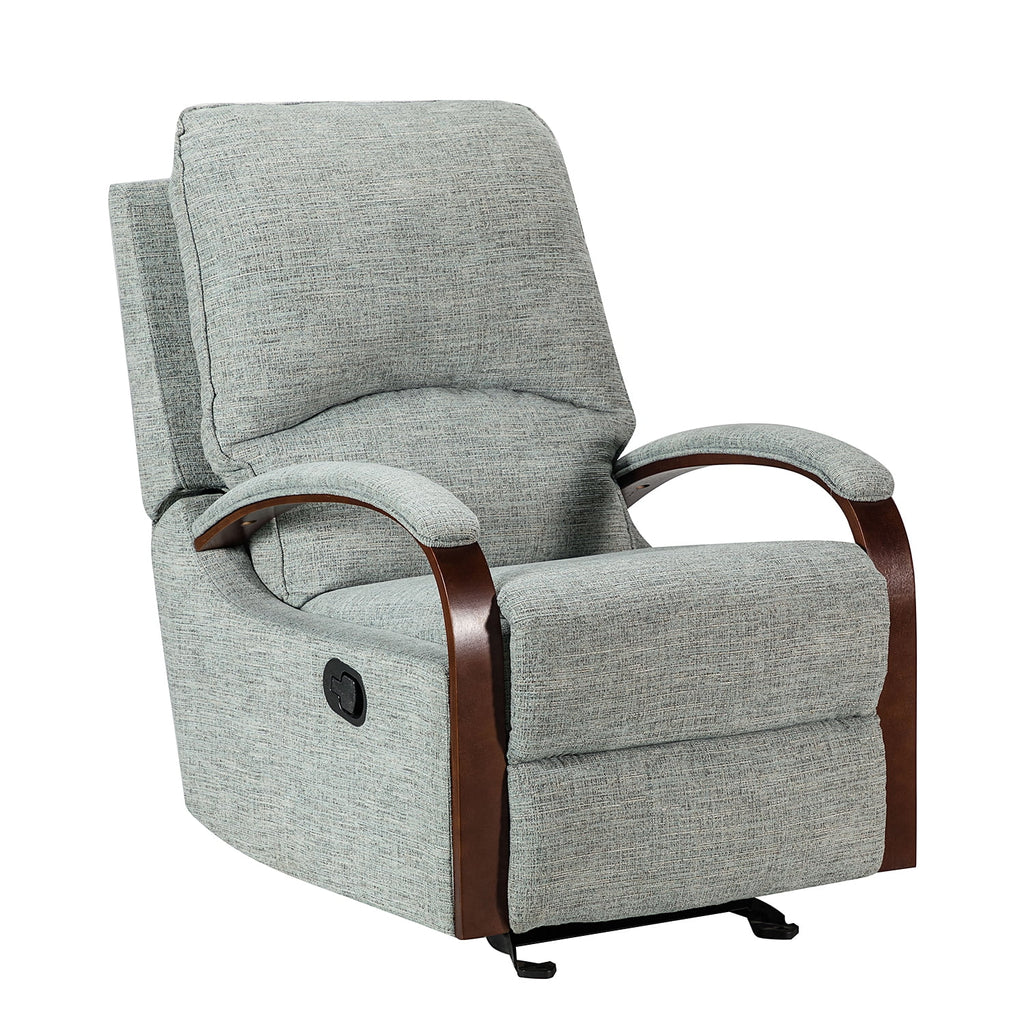 Sage Upholstered Rocking Recliner Chair with Metal Base W9896