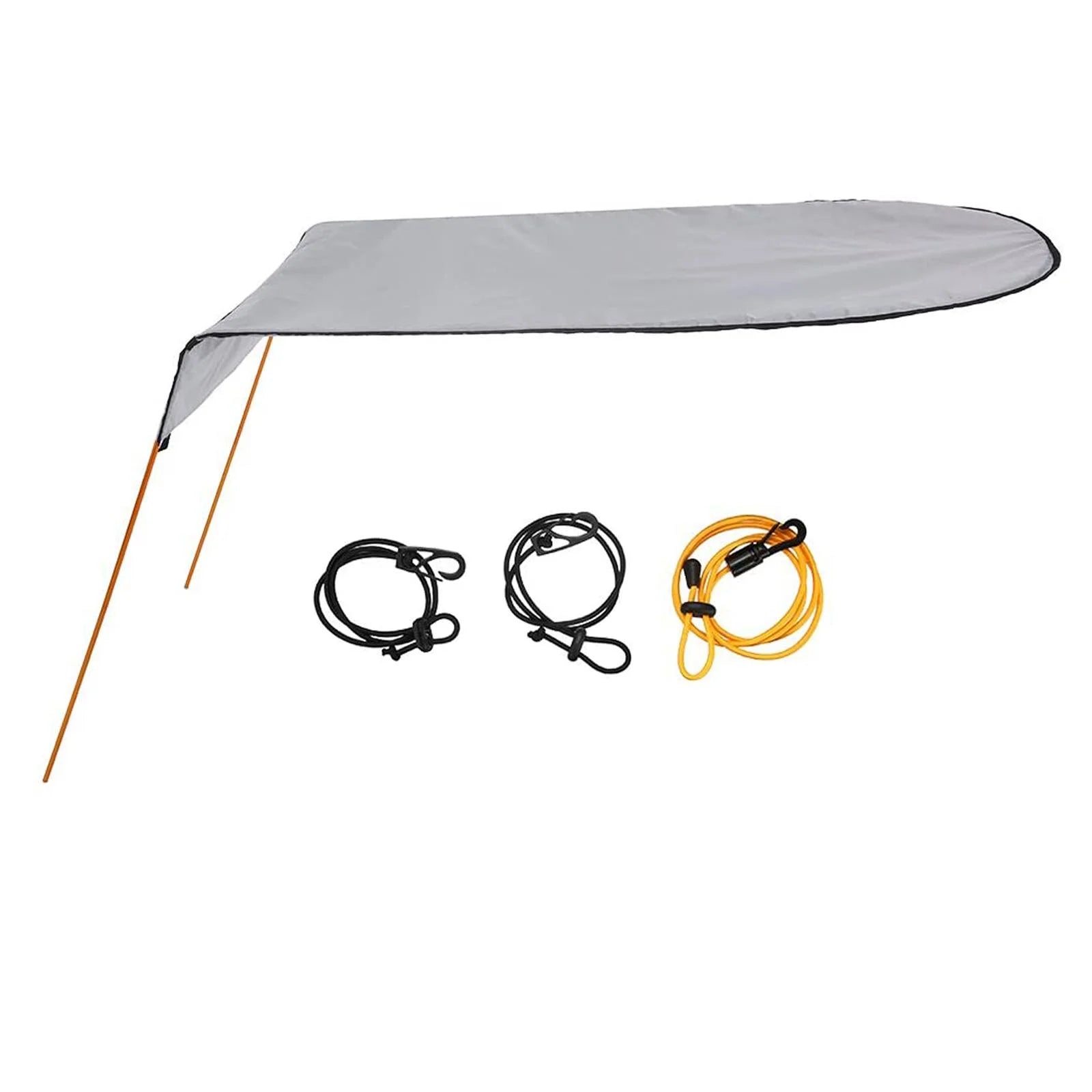 Gray Waterproof Oxford Cloth Canoe Sun Shade Canopy Q734712
