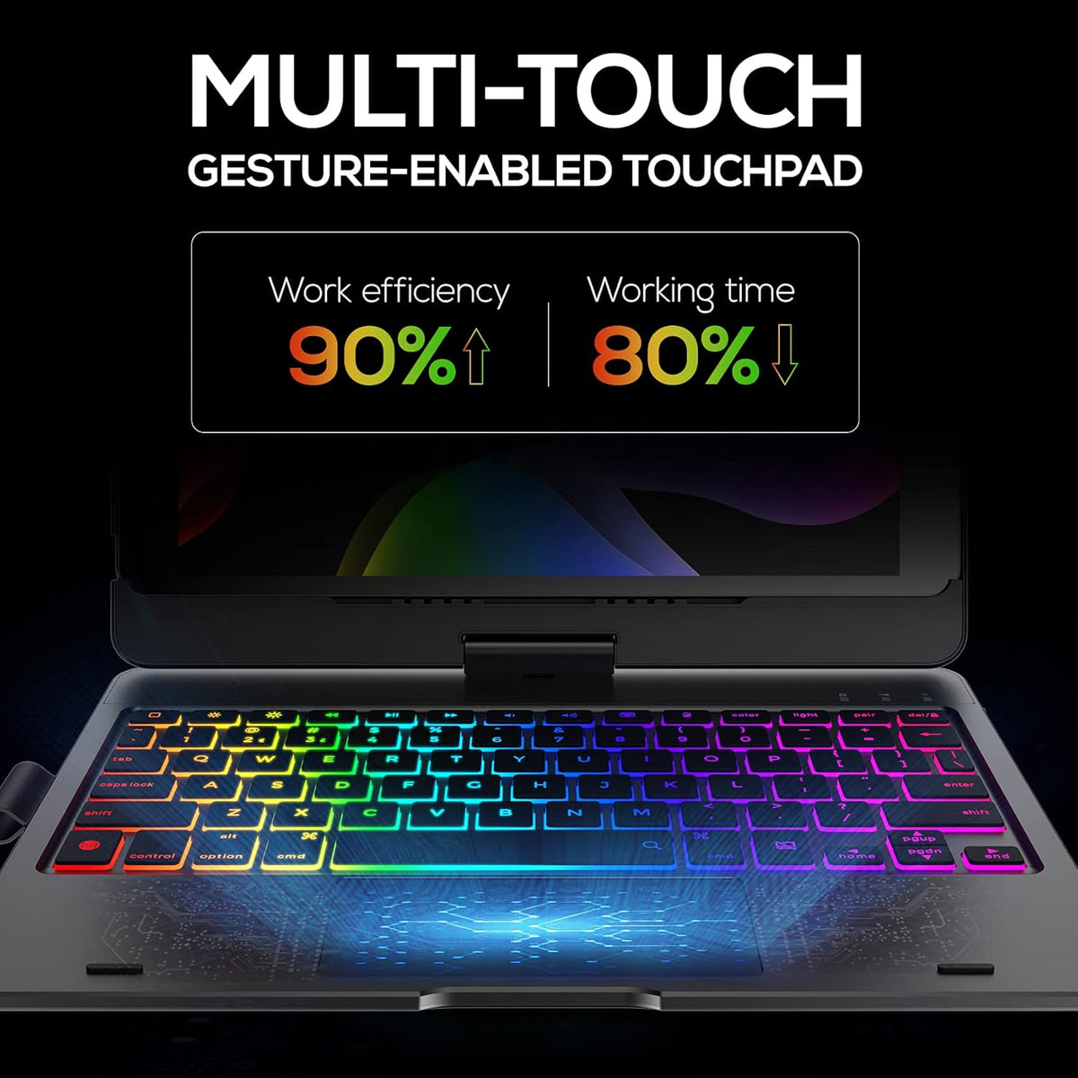 Black Keyboard Case for iPad 9th Generation D709242