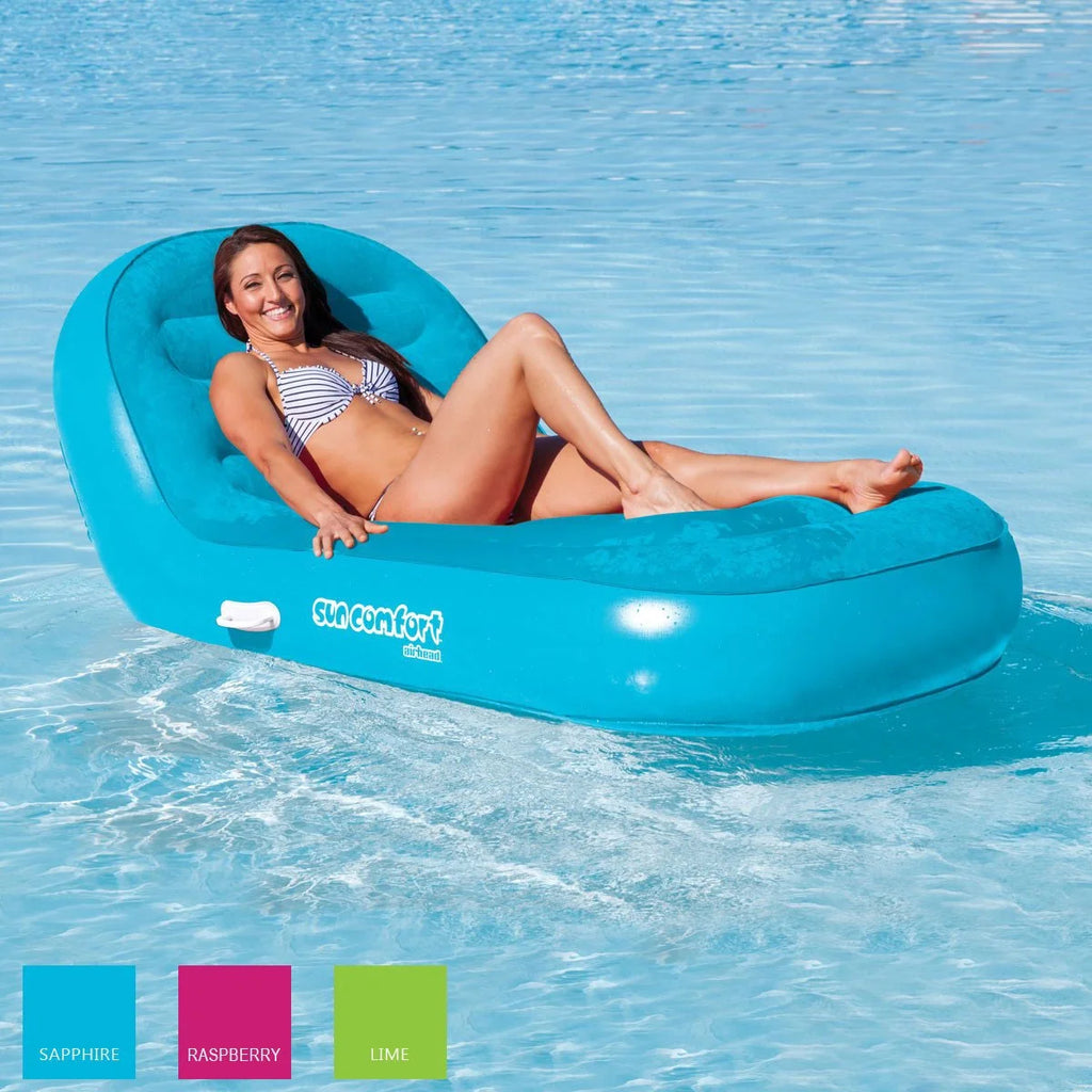 Sapphire Blue Swimming Pool Chaise Lounge Float T9787