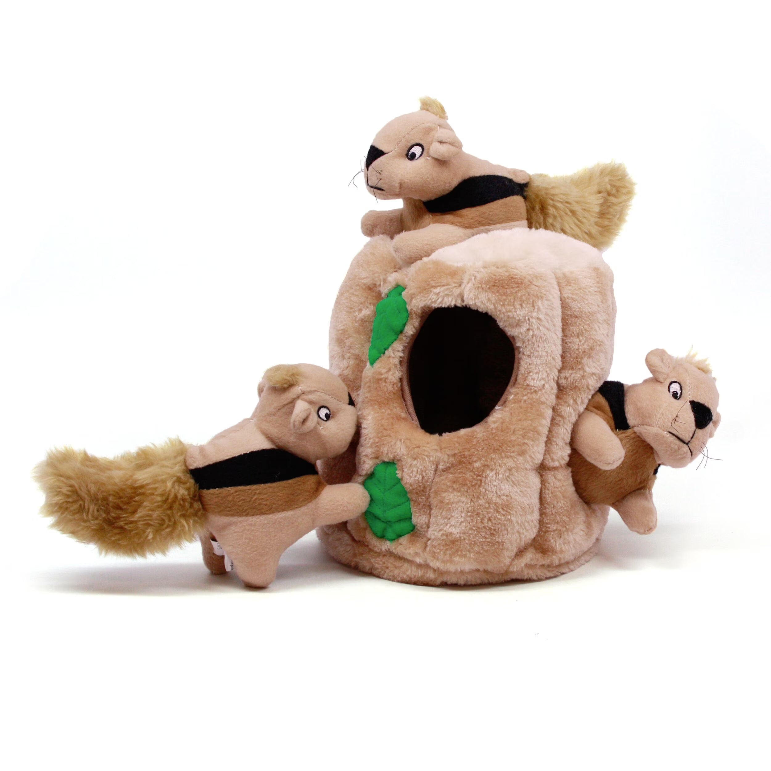 Hide A Squirrel Plush Dog Toy Puzzle, Brown, Large R744459