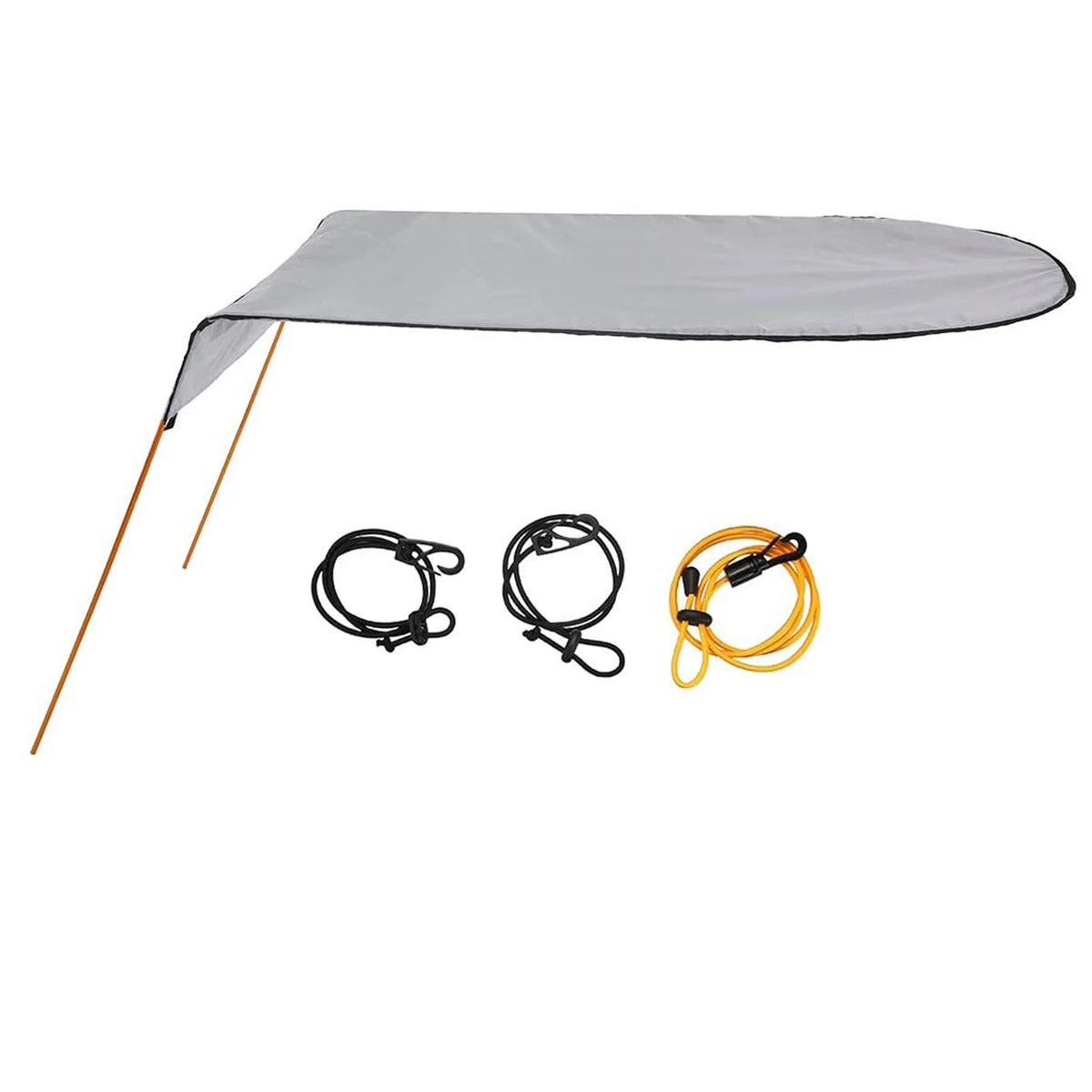 Gray Waterproof Oxford Cloth Canoe Sun Shade Canopy Q734712