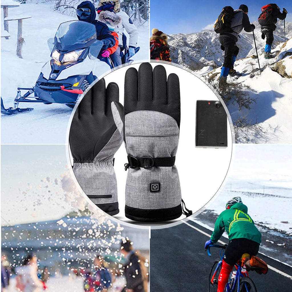 Heated Waterproof Touch Screen Ski Gloves H4537
