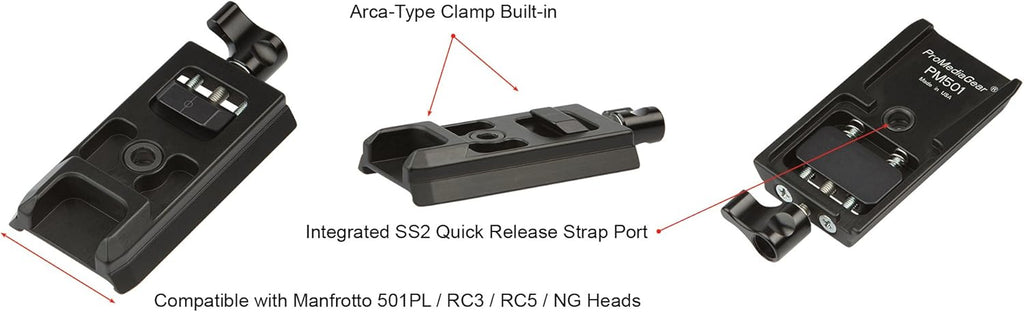 Quick Release Plate with Arca Swiss Type Clamp E159
