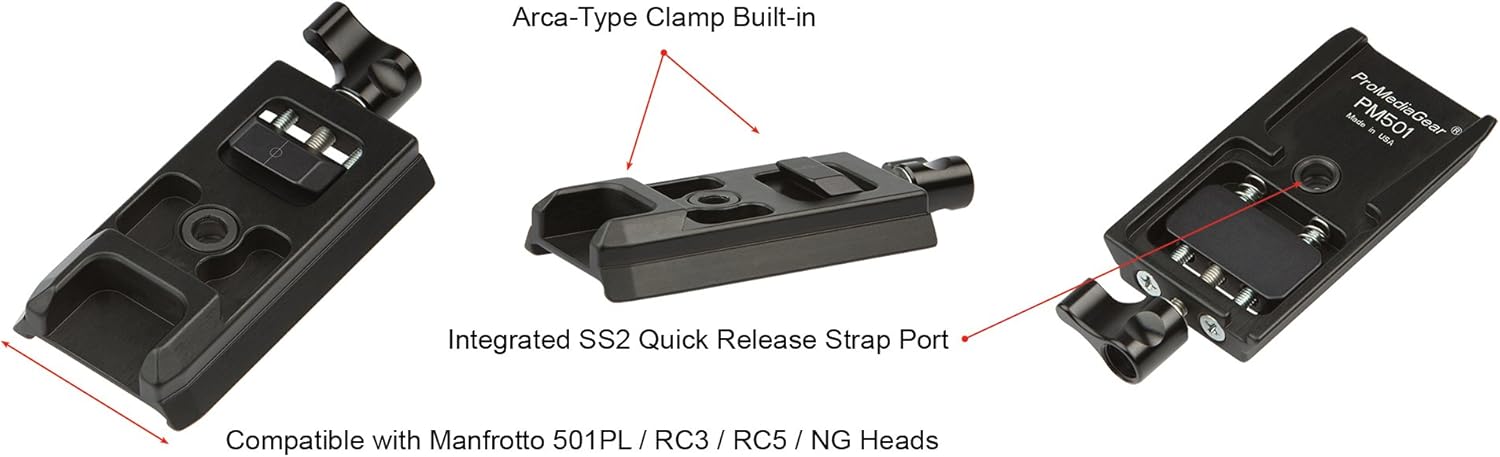 Quick Release Plate with Arca Swiss Type Clamp E159