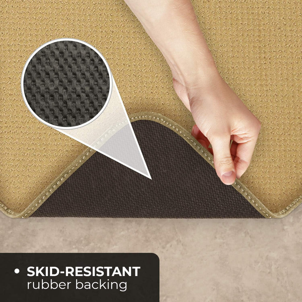 Skid-Resistant Carpet Runner - Camel Tan - 8 Feet X 27 Inches A2274