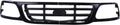 Front Grille Grill Assembly With Cross Bar Insert Compatible With Ford F150 1999-2003 F250 1999 F150 Heritage 2004 Pickup Truck D92417