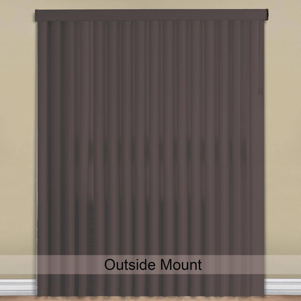 Pearl Gray 3.5 in. Vertical Blind 78 in. W x 84 in. L P376735