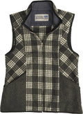 Charcoal / White Tartan Vest N925
