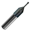 6-32 Carbide 3XD Micro-Thread Mill, 4 Flutes, TiCN Coated A702611