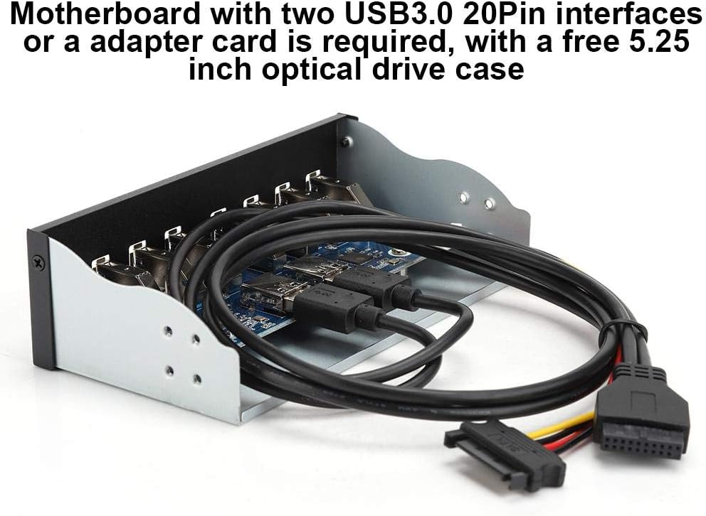 USB3.0 8 Port Hub Optical Drive Front Panel Adapter A63594