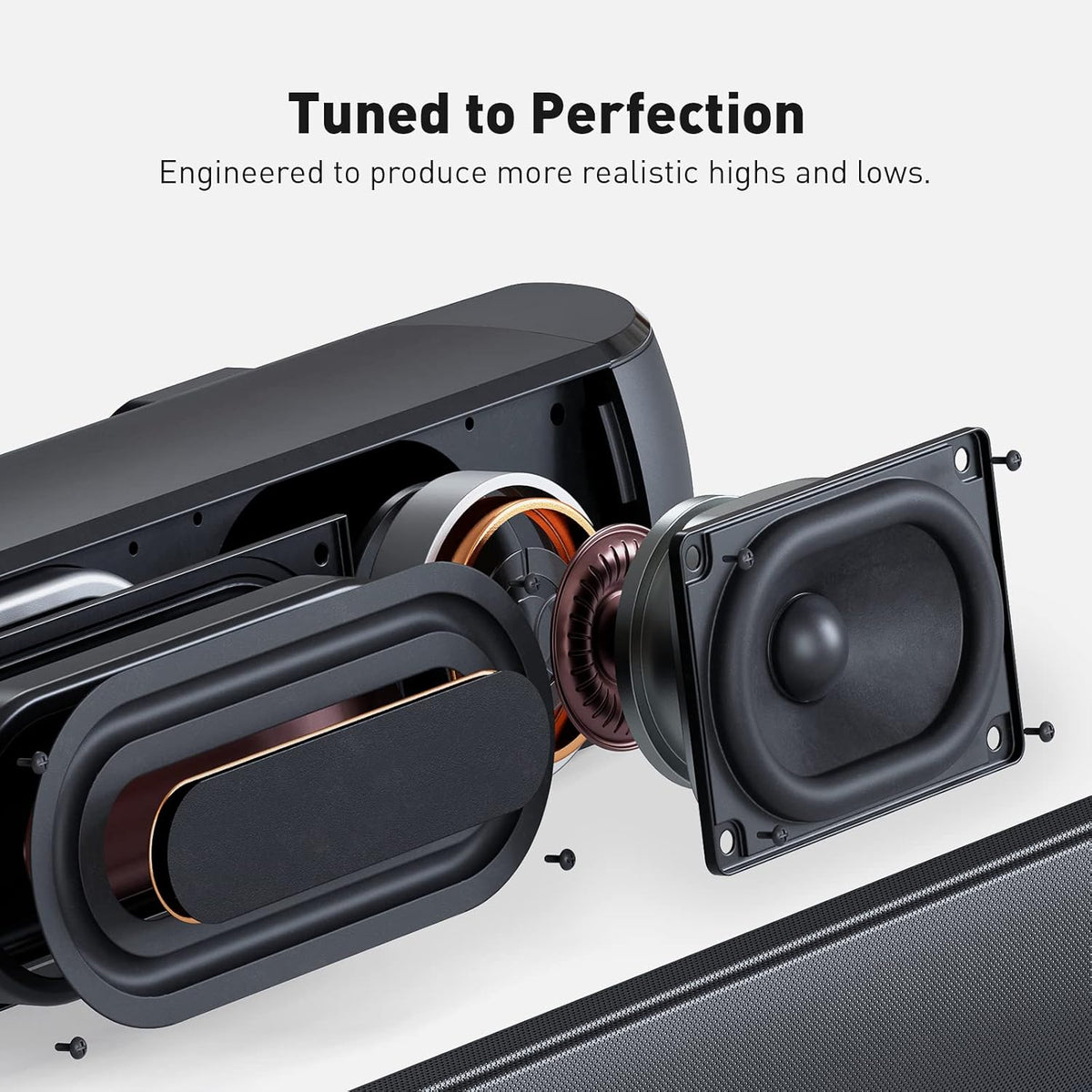 Bluetooth Sound Bar for TV, 18.35-Inch, Pack of 2 W369954