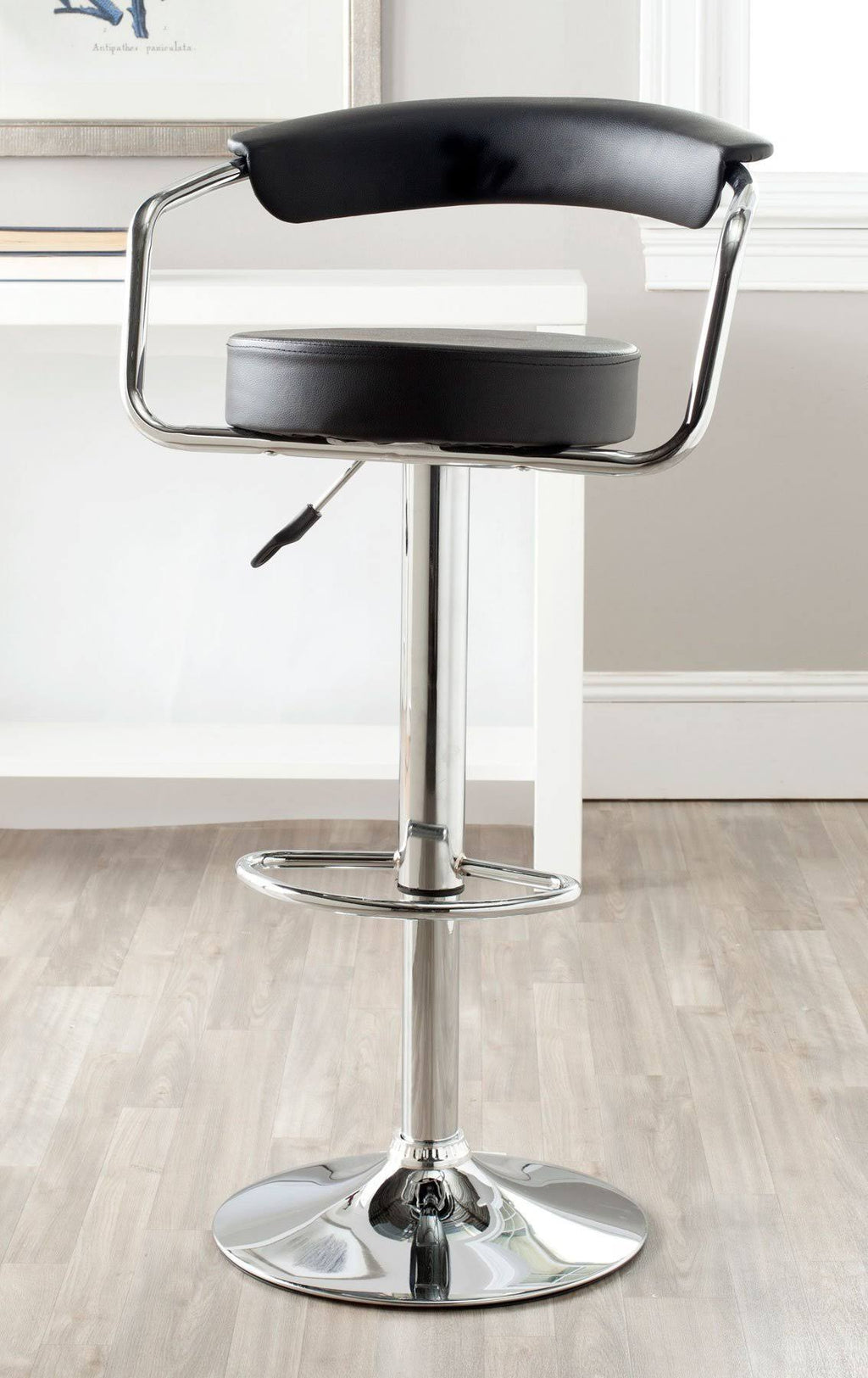 White Swivel Bar Stool G70848