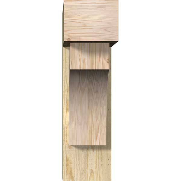 Rough Sawn Bracket with Offset Brace, Douglas Fir L59578