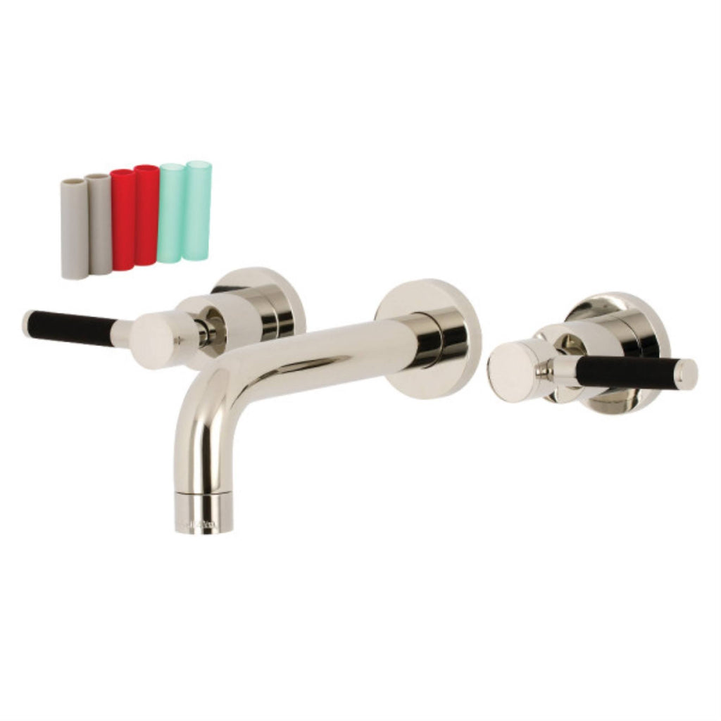 2-Handle Wall Mount Bathroom Faucet, Polished Nickel K7950