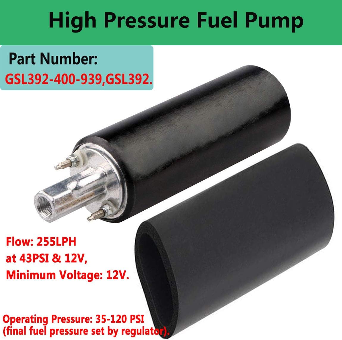 High Pressure Fuel Pump with Installation Kit, Pack of 2 R2292