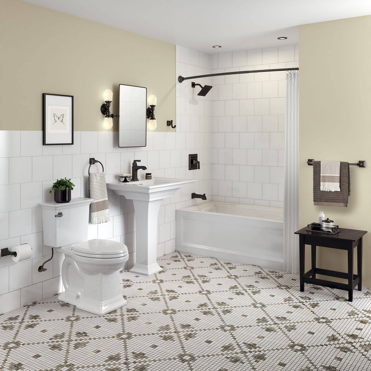 Brushed Nickel Tub and Shower Valve Trim Kit T2636