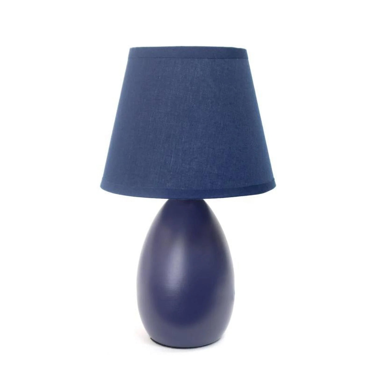 Mini Egg Oval Ceramic Table Lamp, Dark Blue H8498