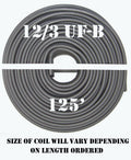12/3 UF-B x 125& Underground Feeder Cable X863