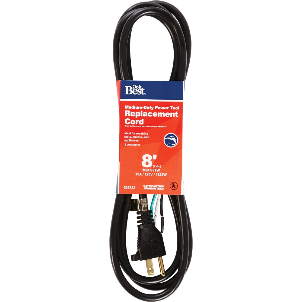 8 Ft. 16/3 13A Appliance Cord E5239