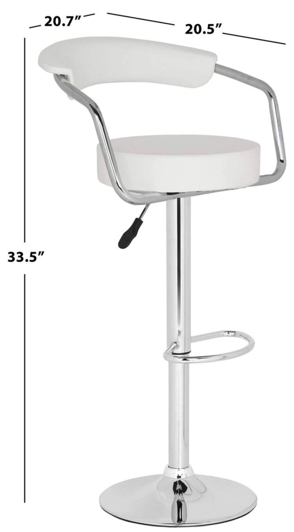 White Swivel Bar Stool G70848
