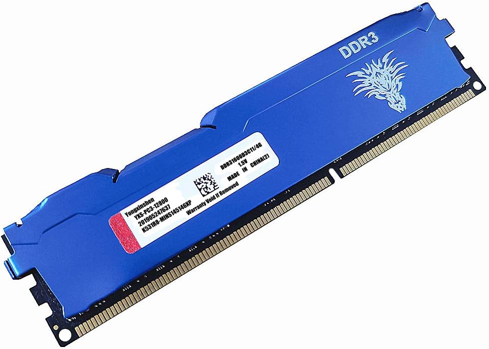 DDR3 8GBx2 16GB kit 1600MHz PC3-12800 CL11 240Pins 1.5V Non-ECC Unbuffered UDIMM Desktop Memory RAM Blue Pack of 2 P74475