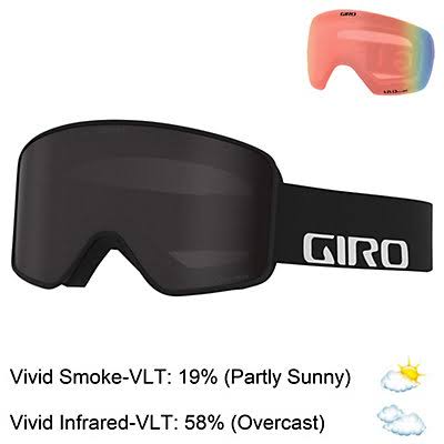 Black Wordmark Vivid Smoke Goggles D805