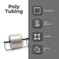 2.5" x 1500' Clear Polyethylene Poly Tubing Single Roll Z403