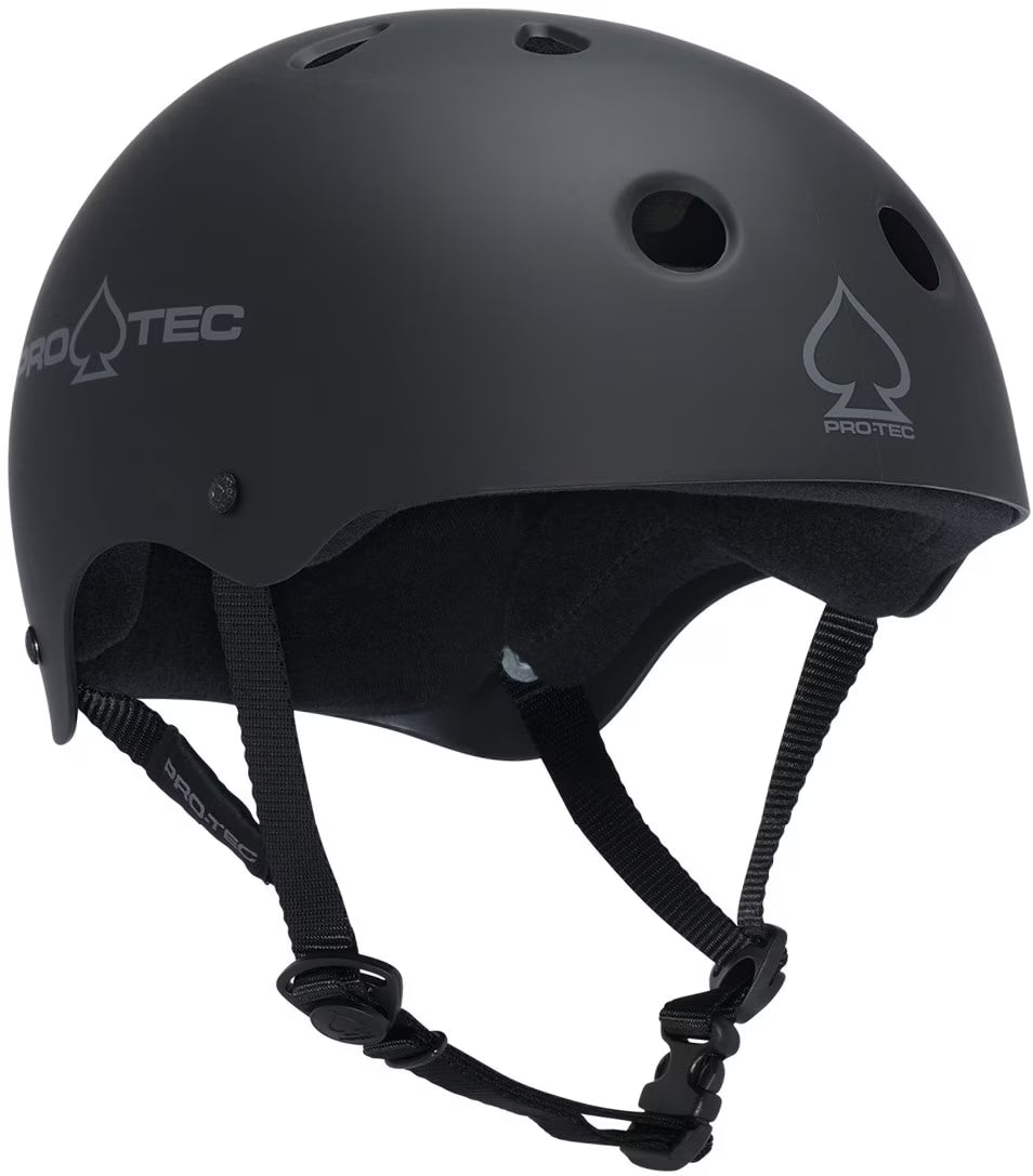 Matte Black Skateboarding Helmet D353