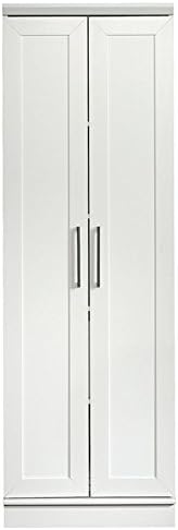 White Storage Cabinet with Door and Shelves O21668