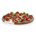 Wood and Marble Lazy Susan Tabletop Centerpiece T3120