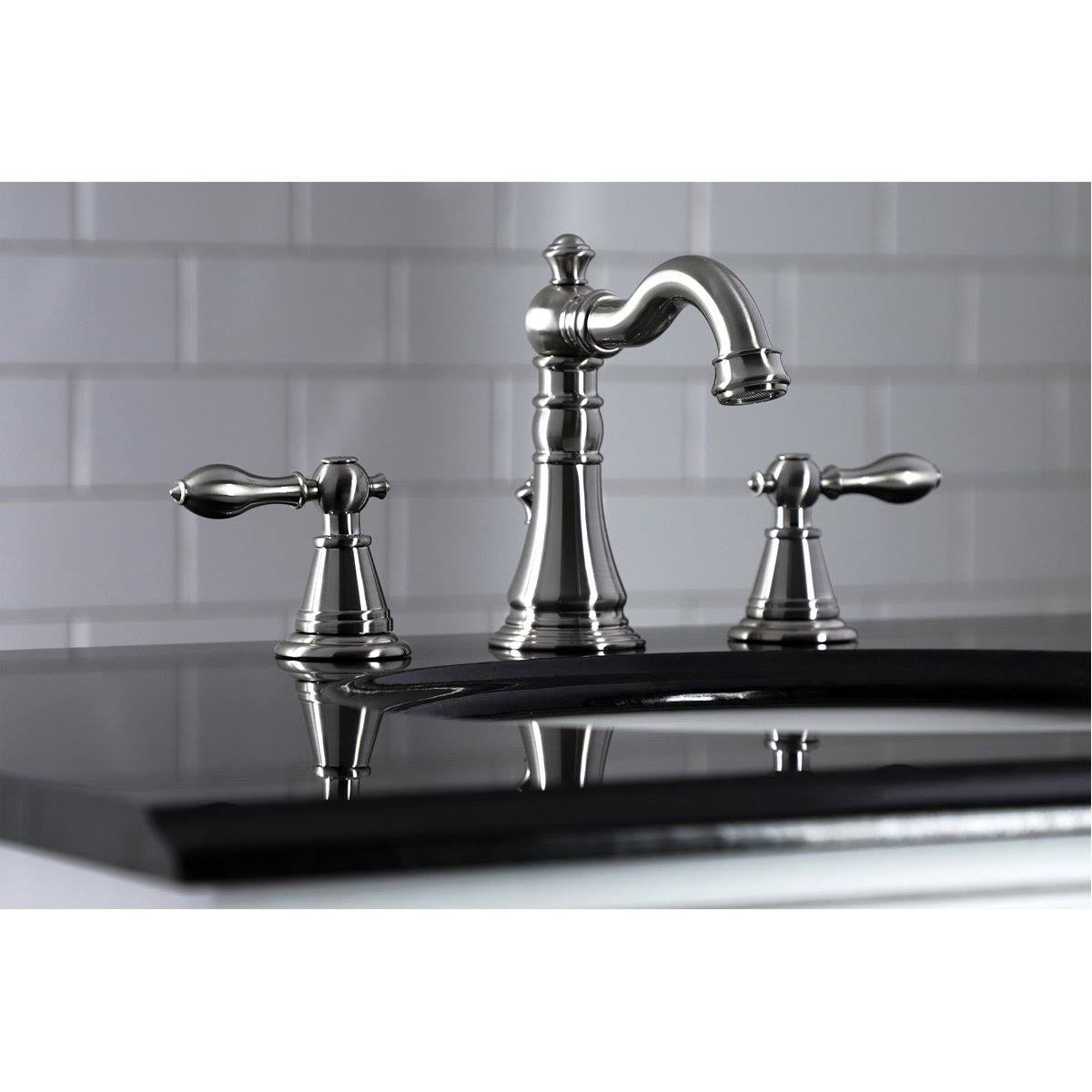 Polished Chrome Widespread Bathroom Faucet N78341