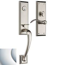 Polished Chrome Single Cylinder Mortise Handleset L67213