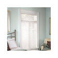 White Cordless Faux Wood Blind I869687