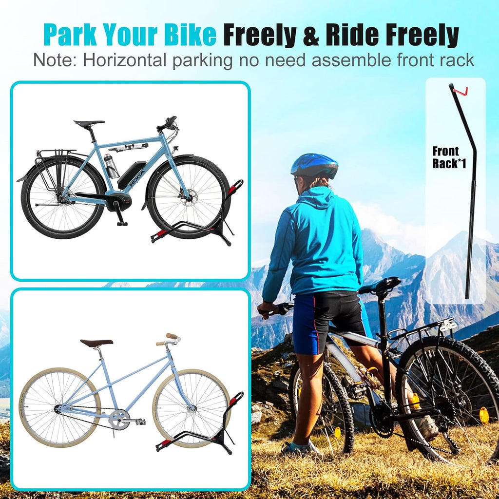 Vertical Bike Floor Stand, Adjustable Height, Pack of 2 V80766
