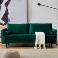Green Velvet Square Arm Sofa L66984