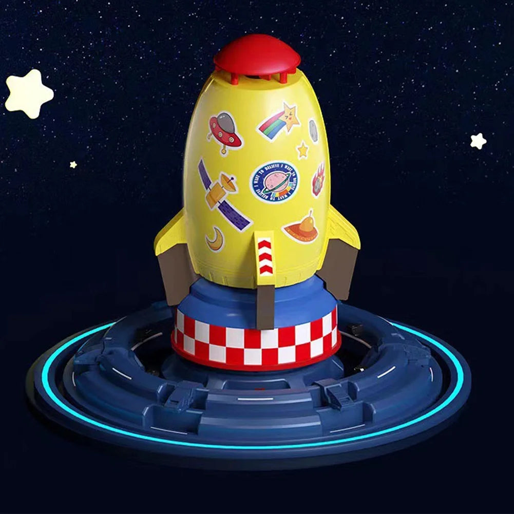 Yellow Plastic Rocket Sprinkler for Kids N5695