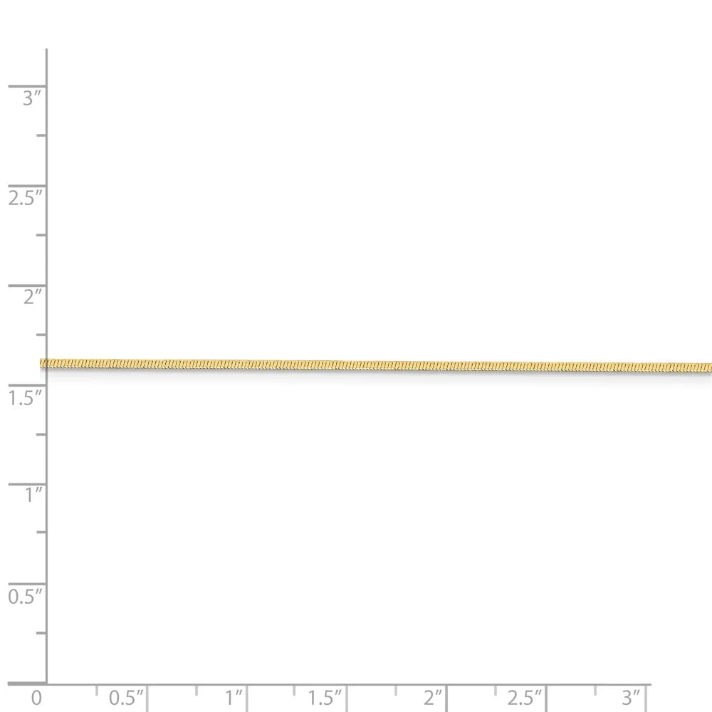 14kt Yellow Gold 16 inch Octagonal Snake Chain A235