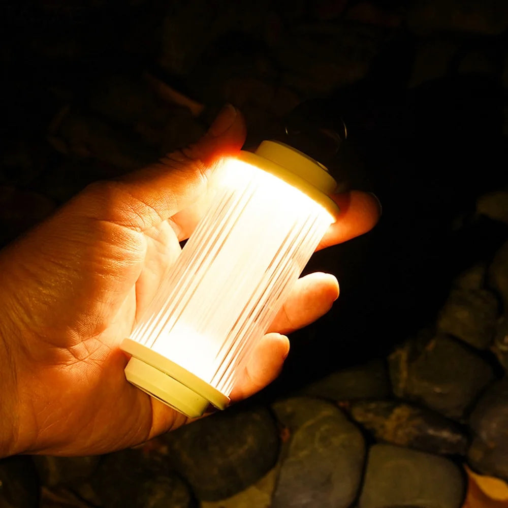 USB Rechargeable Portable Tent Lantern with Stepless Dimming V458