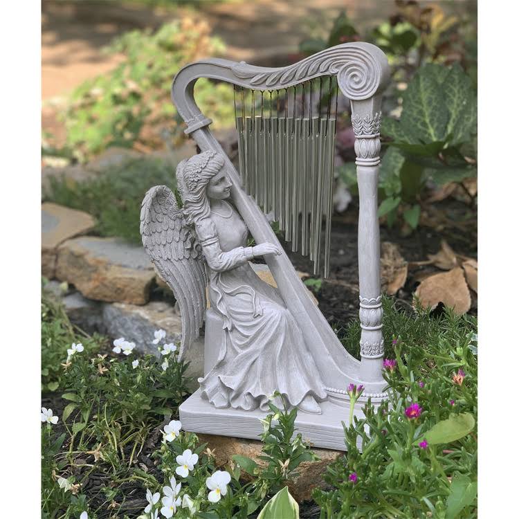 Angel Stone with Harp Chime X825240