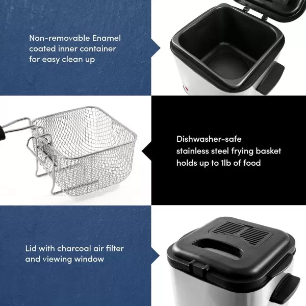 1.5 Qt. Electric Deep Fryer with Removable Basket N14414