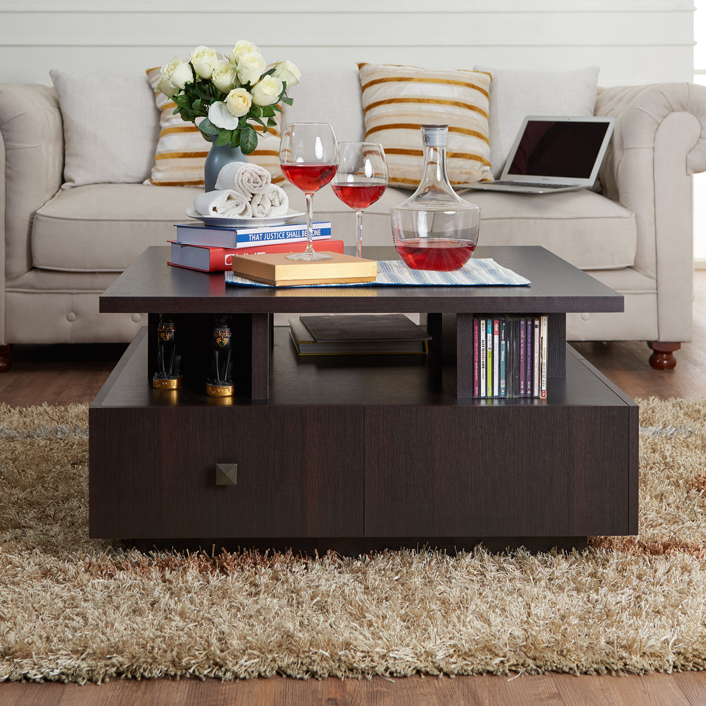 Espresso Storage Coffee Table Z24433
