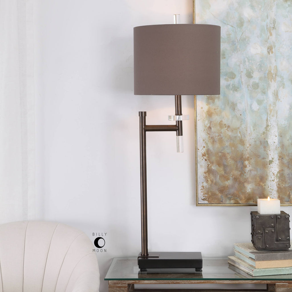 Dark Bronze Buffet Lamp O598