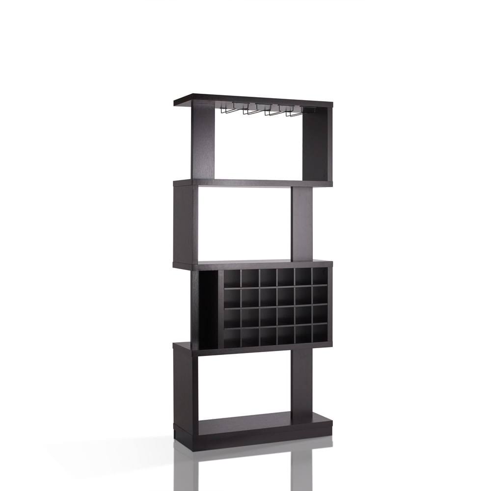 4-Tier Bar Cabinet Cappuccino Brown H6848