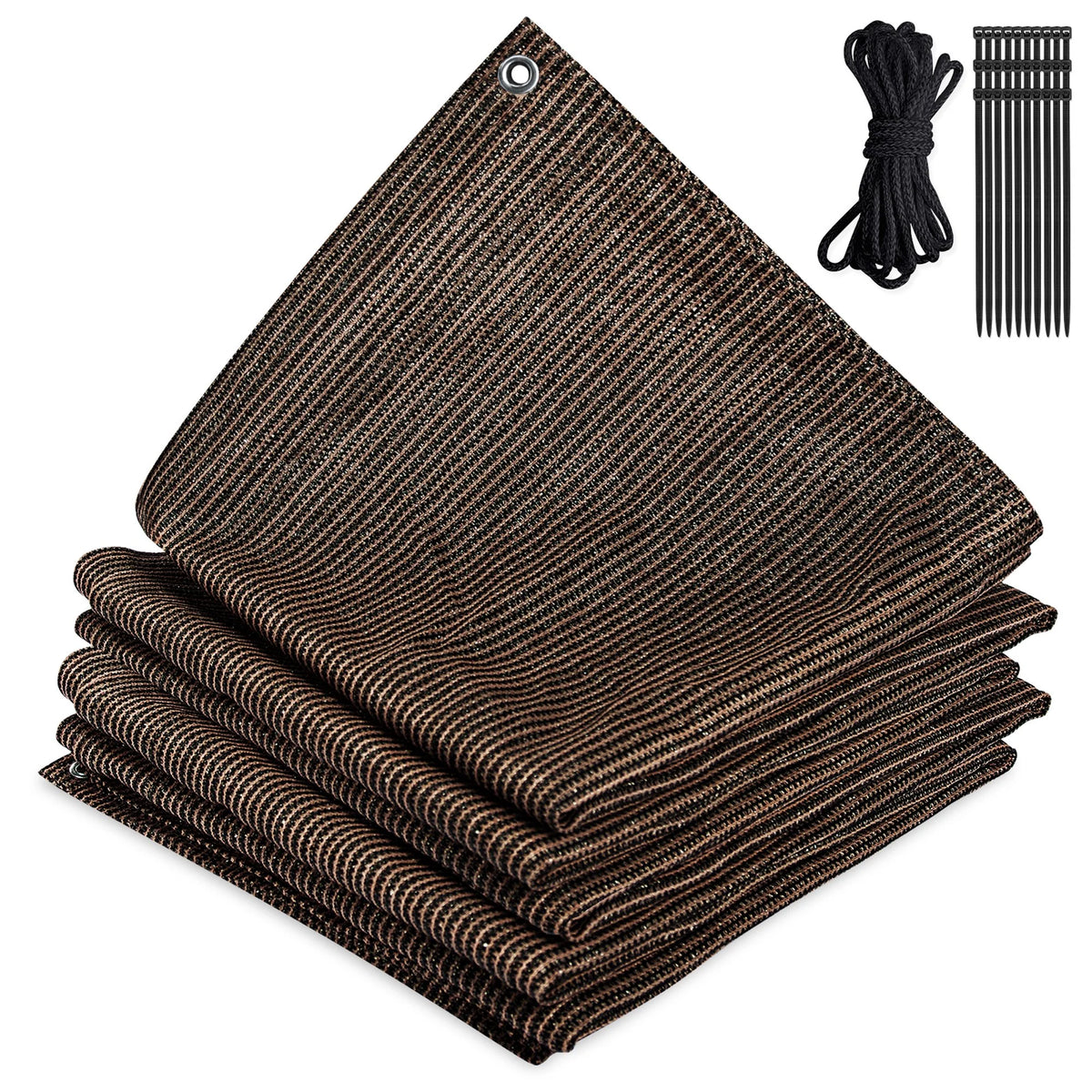Mocha Shade Net 3 Pin Anti-UV HDPE Swimming Pool Shading Net Q17269